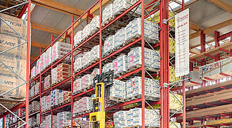 rack clad warehouse pallet rack