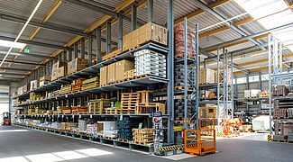 cantilever racking warehouse, rack-clad building