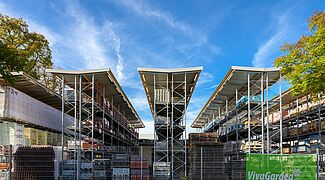 pallet racking with roof, galvanized